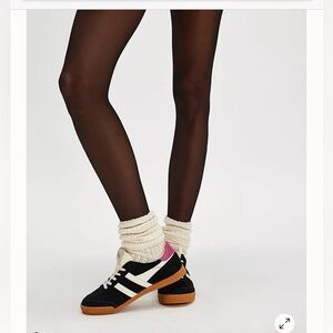 NWOT Gola Elan Sneakers in black, off-white & fuschia, US womens size 10